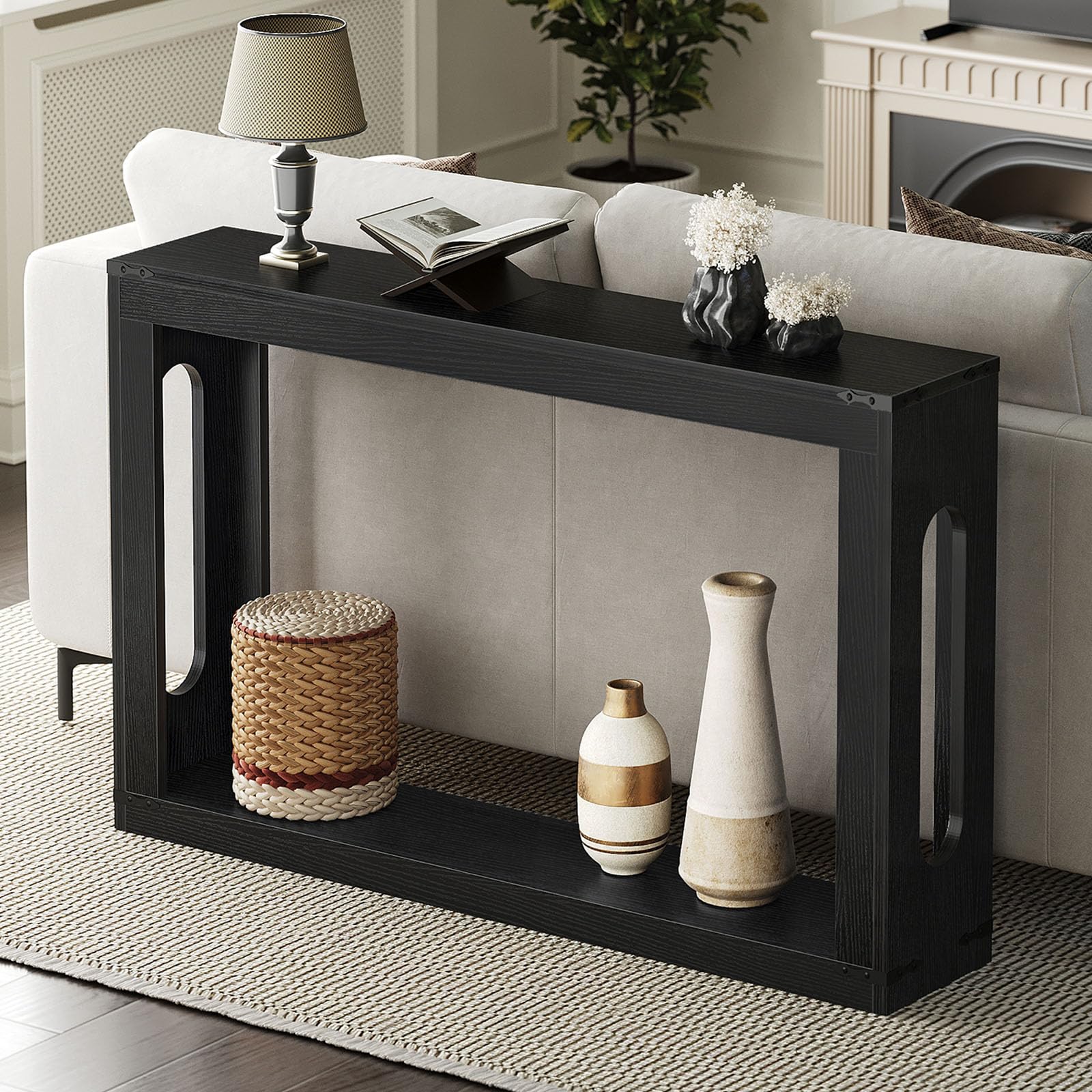 Amazon.com: YATINEY Farmhouse Console Table, 47.2 Inches Wooden